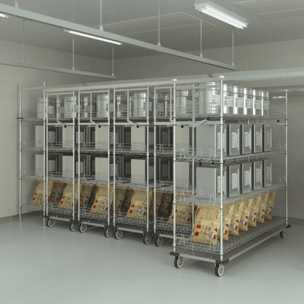 Warehouse removable storage racks, save space, storage racks mobile shelves - Image 4