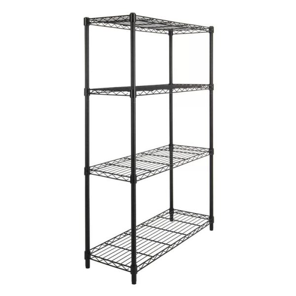 Painted black metal storage rack - Image 9