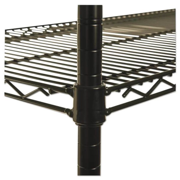 Painted black metal storage rack - Image 8